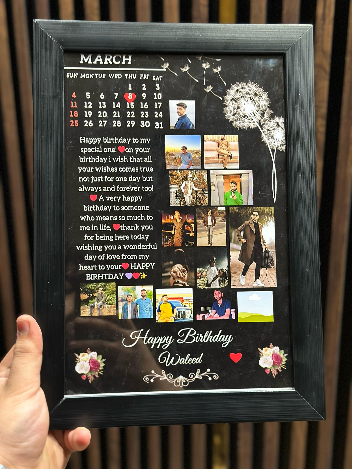 15 PIC WOODEN FRAME