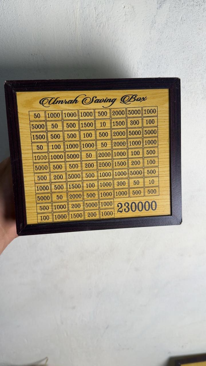 LIGHT BROWN UMRAH SAVING BOX